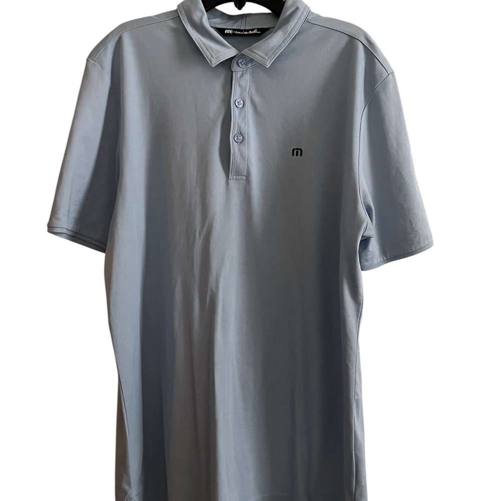 Travis Mathew Light Blue Polo Shirt